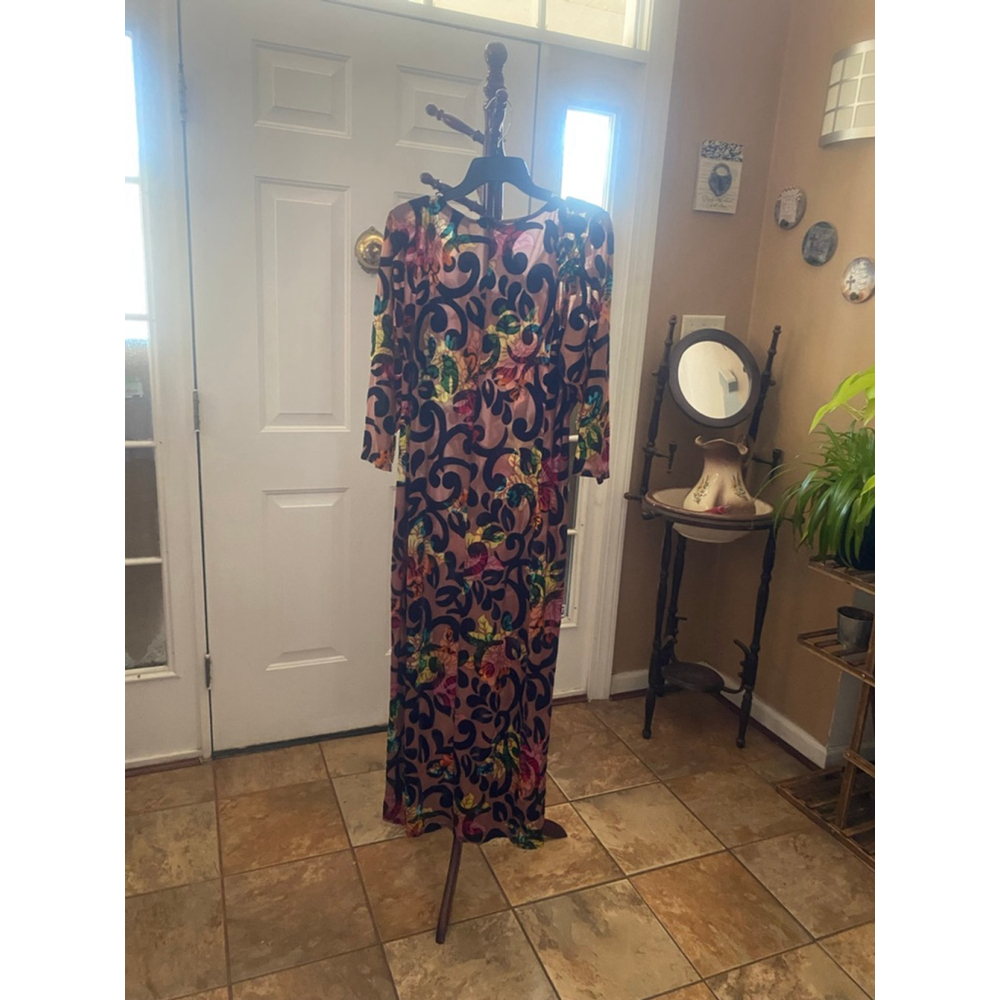 Women's Ashley Stewart burnout Floral Maxi 22 - Picture 6 of 6